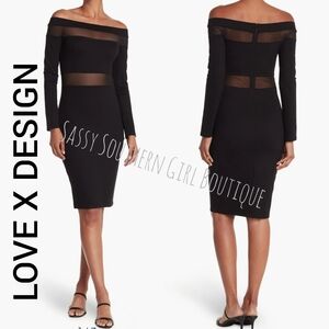 🆕⭐ Love By Design Black Long Midi Dress